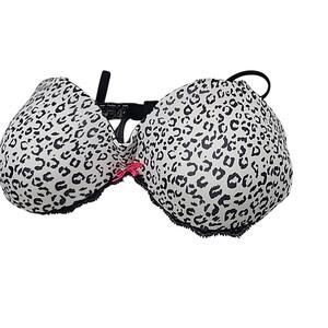 Victoria's Secret Leopard Print Padded Bra RN54867 Size 32D